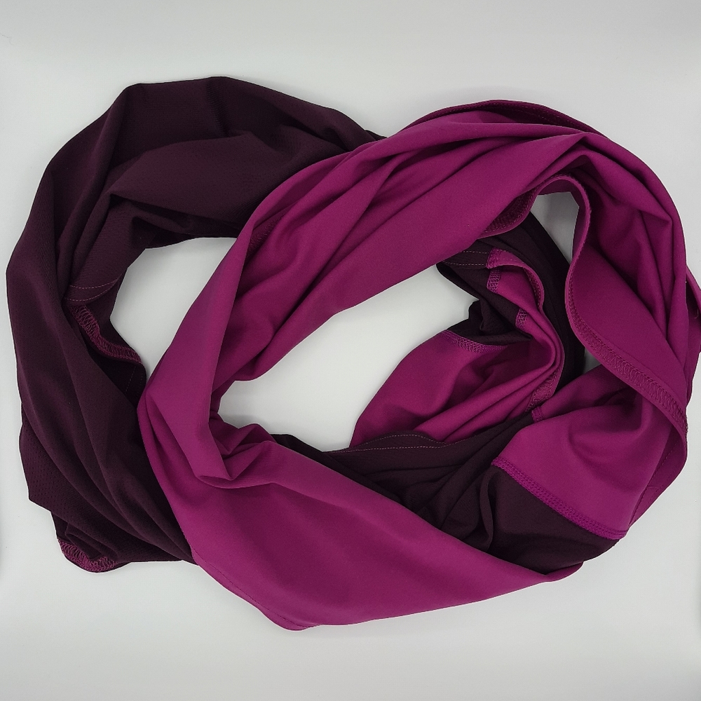 Fabletics purple infinity scarf two toned